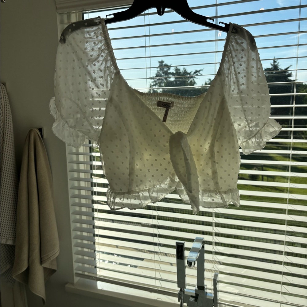 White Puff Sleeve Blouse
